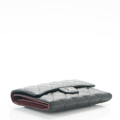 Chanel Lambskin Quilted Large Flap Wallet Black 4 of 8