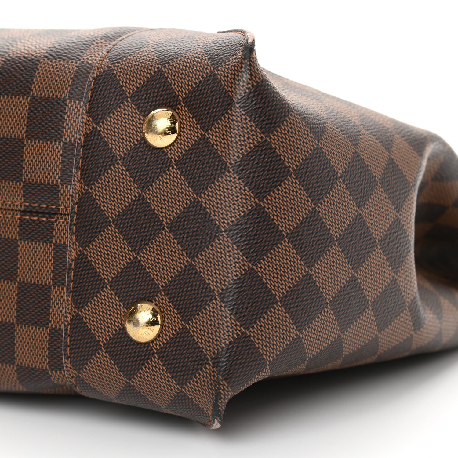 Louis Vuitton Damier Ebene Caissa Hobo Rose Ballerine 10 of 13