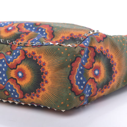 Valentino Garavani Canvas Enchanted Wonderland Medium Rockstud Reversible Tote Rosso 15 of 15