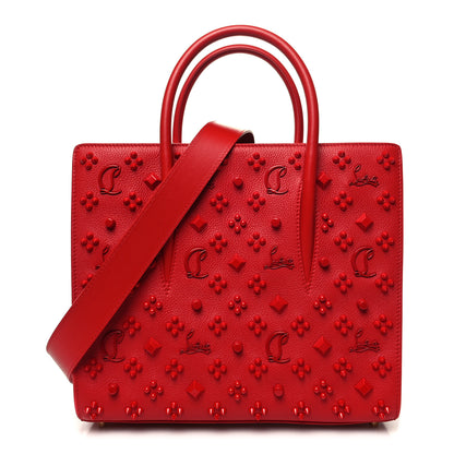 Christian Louboutin Calfskin Spikes Loubinthesky Medium Paloma Red 1 of 9