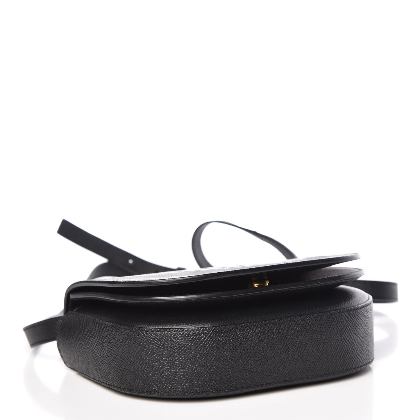 Grained Calfskin Logo Print Ville Day Bag XS Black