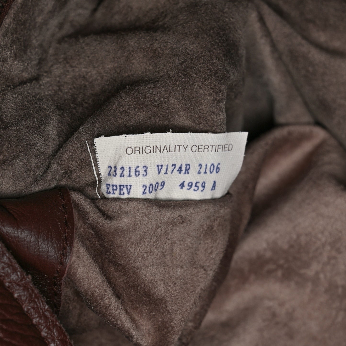 Washed Cervo Deerskin Large Hobo Truffle