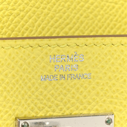 Hermes Epsom Kelly Longue Wallet Lime 8 of 15