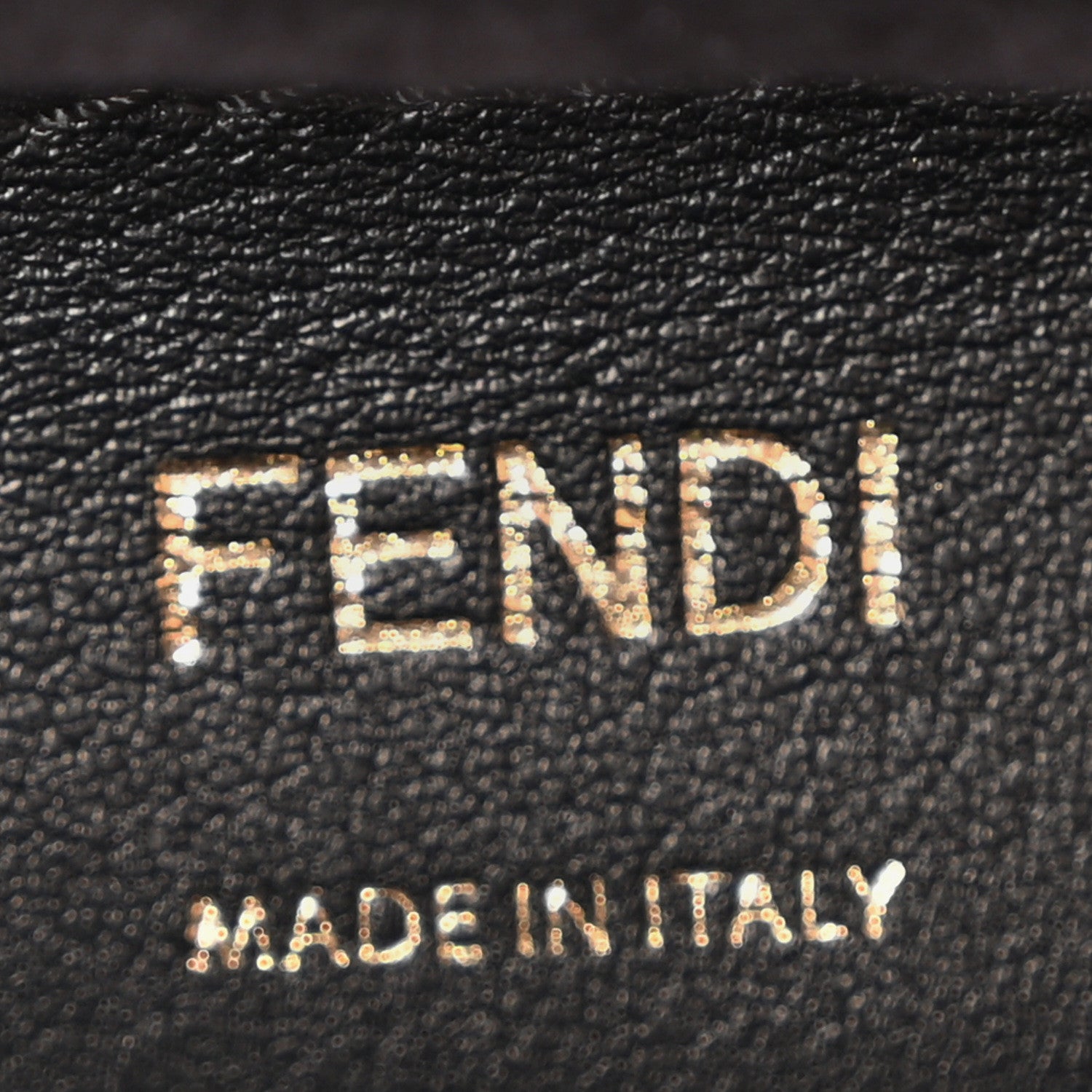 Fendi Vitello Liberty Metal Scalloped Multi Studded Small Kan I Shoulder Bag Black 6 of 10