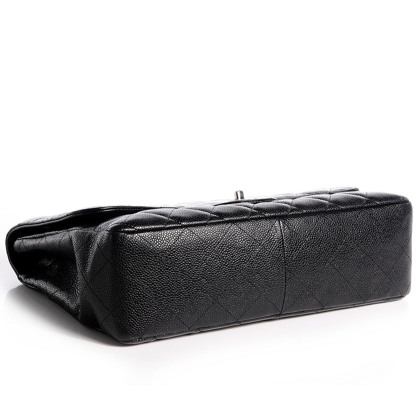 Caviar Jumbo Single Flap Black