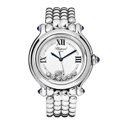 Chopard Stainless Steel 7 Diamond 32mm Happy Sport Quartz Watch 1 of 6