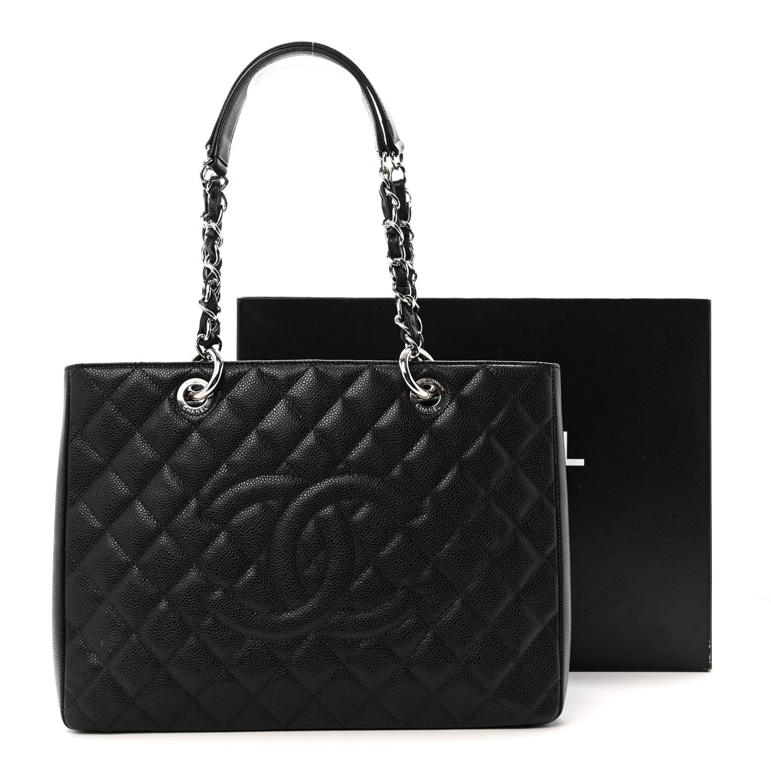 Chanel Caviar Quilted Grand Shopping Tote GST Black 15 of 15