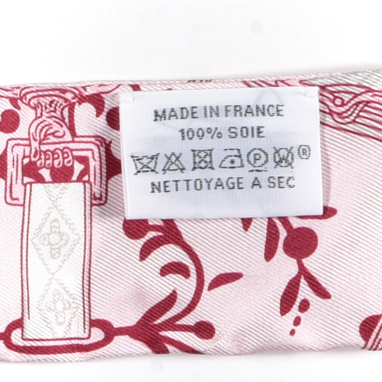 Silk Etriers Remix Twilly Rose Pale Bordeaux