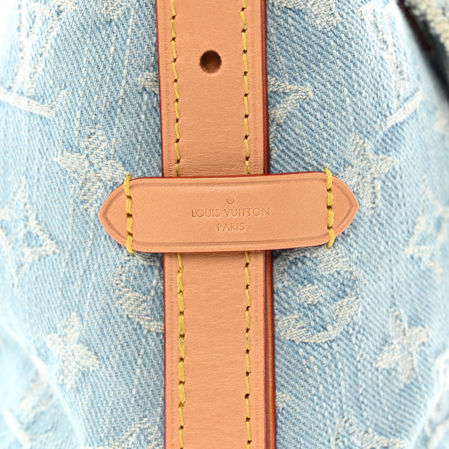 Monogram Denim CarryAll PM Sky Blue