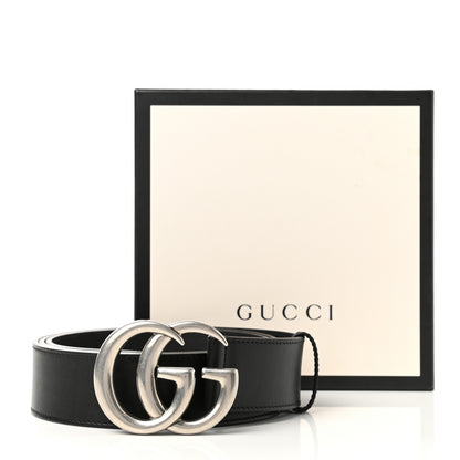 Gucci Moon Calfskin Nickel Double G 40mm Belt 110 44 Black 6 of 6