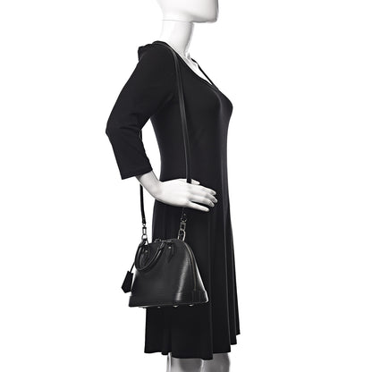 Louis Vuitton Epi Alma BB Black 2 of 10