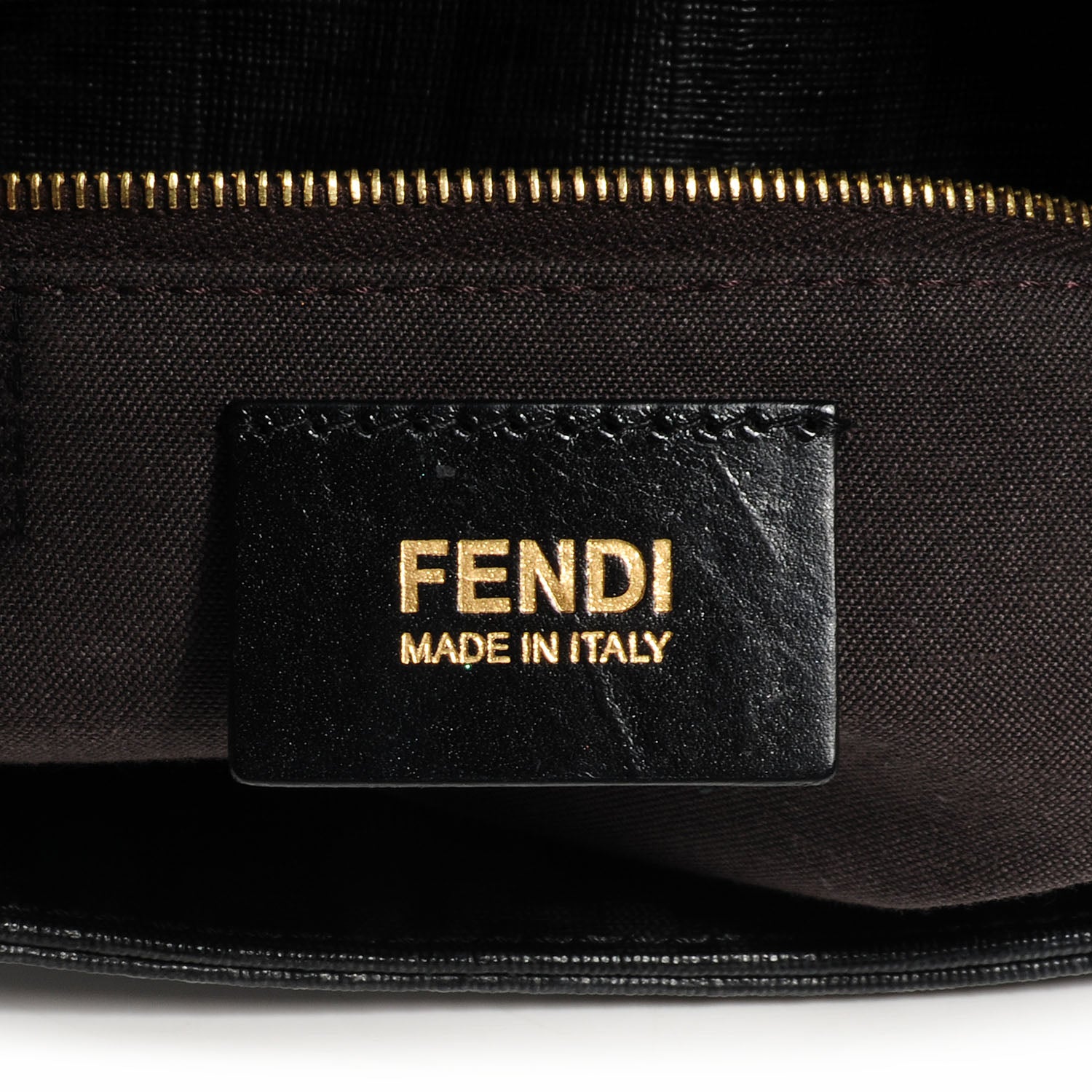 Fendi Zucchino Spalmati Vitello Mama Baguette Black 7 of 9