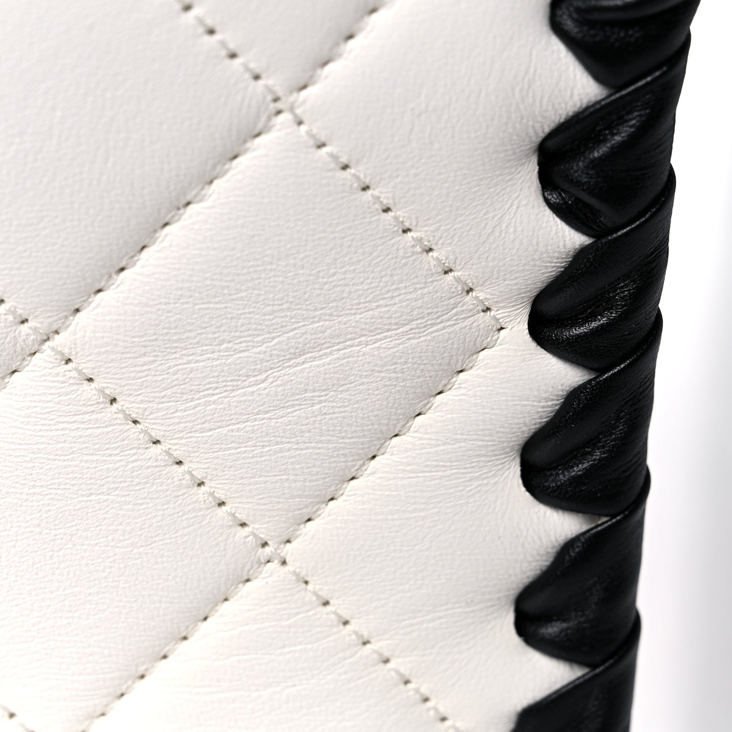 Braided Calfskin Mini My Own Frame Flap White