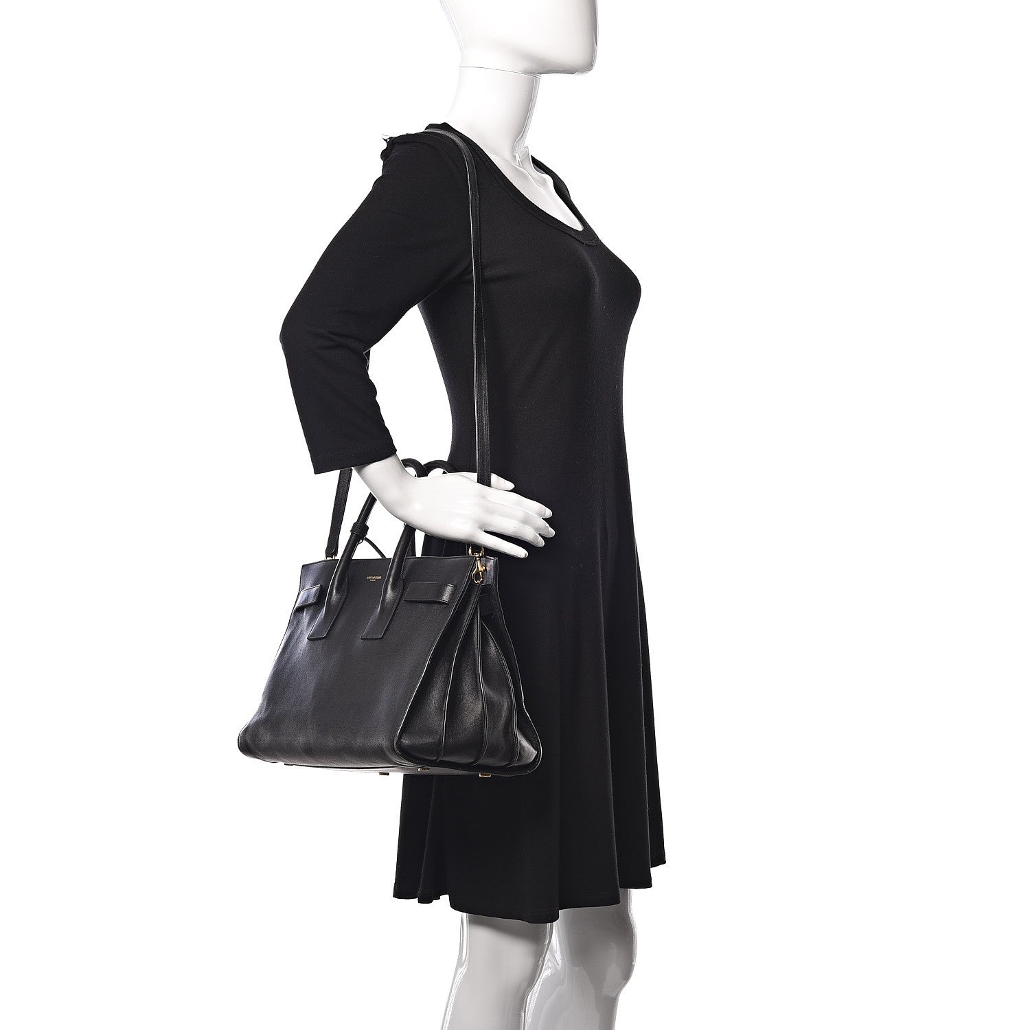 Saint Laurent Calfskin Small Sac De Jour Black 2 of 22