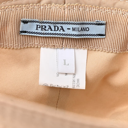 Prada Re-Nylon Metal Triangle Logo Womens Bucket Hat L Cammeo 8 of 11