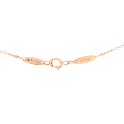 Tiffany 18K Rose Gold 12mm Elsa Peretti Cross Pendant Necklace 3 of 5