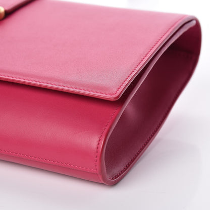 Saint Laurent Calfskin Classic Y Ligne Clutch Fuchsia 10 of 11