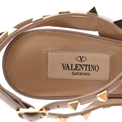 Valentino Garavani Patent Nappa Rockstud Ankle Strap 100mm Pumps 36.5 Deep Orange Poudre 7 of 7