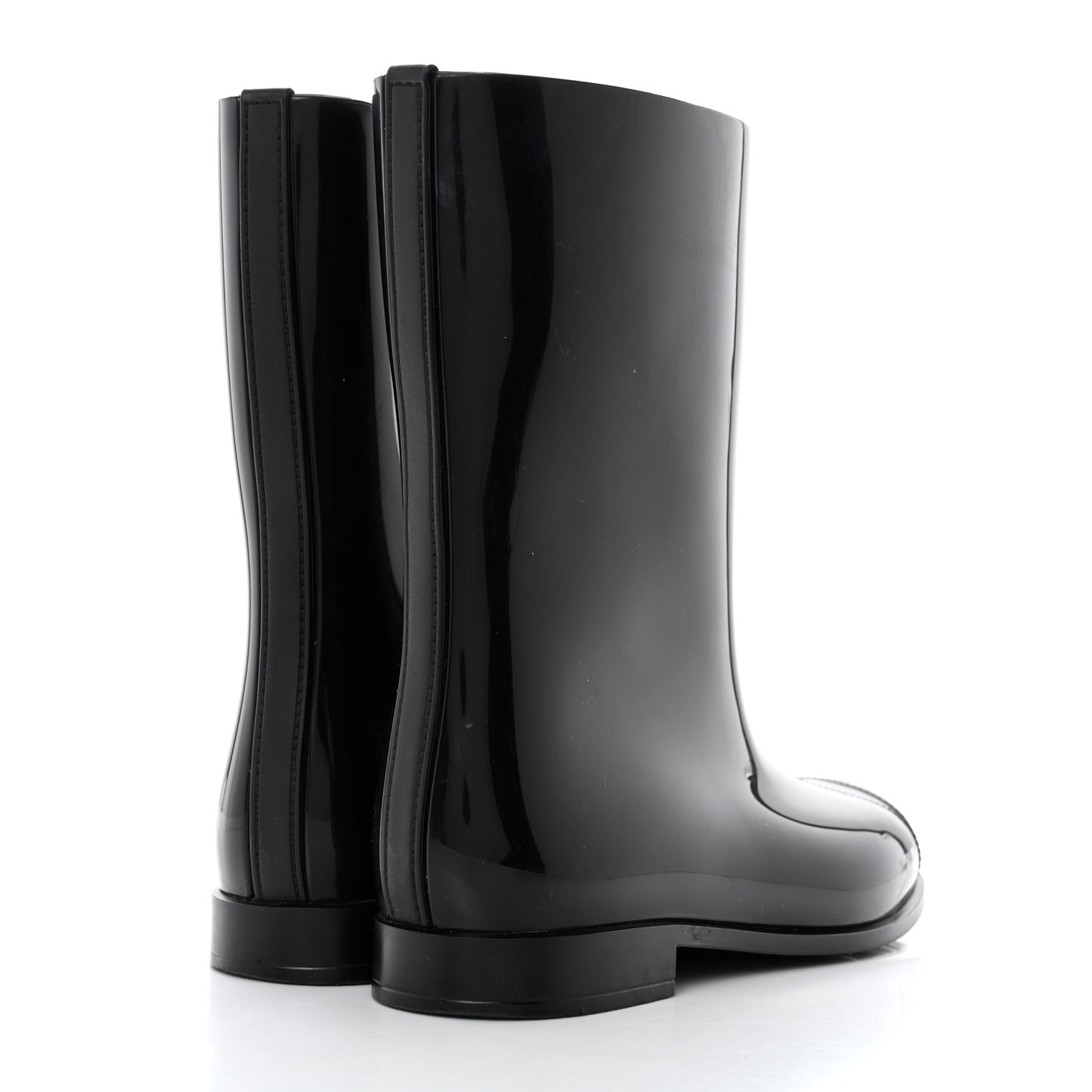 Rubber Rain Boots 40 Black
