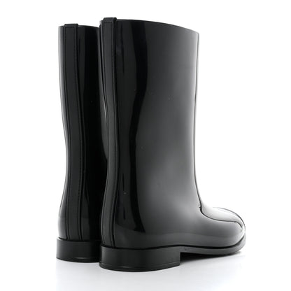 Chanel Rubber Rain Boots 40 Black 4 of 8