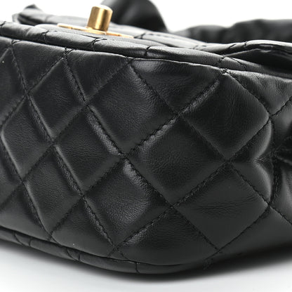 Chanel Lambskin Quilted Mini Romance Square Flap Black 9 of 9