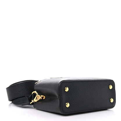Louis Vuitton Taurillon Embellished Flower Crown Capucines Mini Black 4 of 8