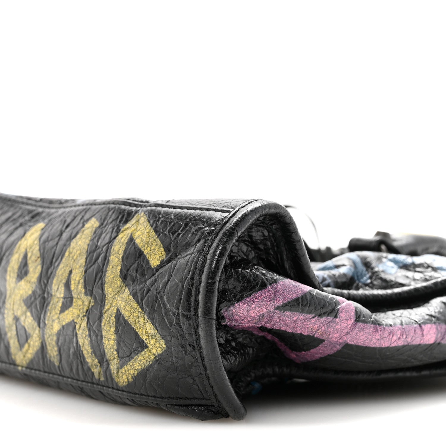 Balenciaga Agneau Graffiti All Over Classic Hardware S City Black Multicolor 10 of 13