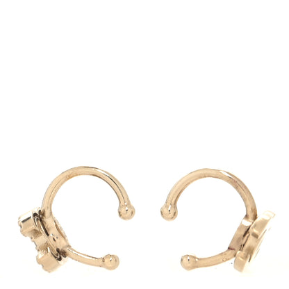 Chanel Metal Strass Lip Ring Set Gold 3 of 4