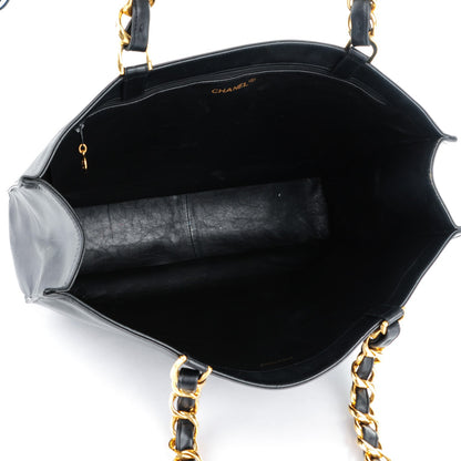 Chanel Lambskin CC Tote Black 5 of 9
