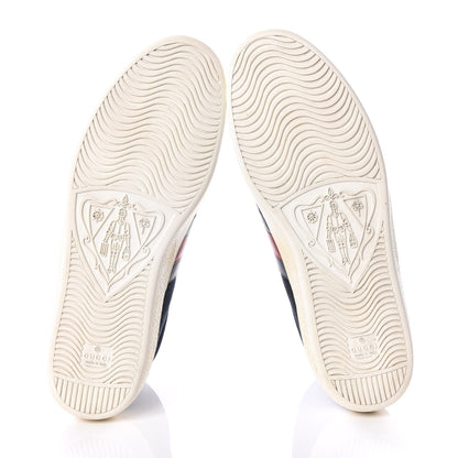 Gucci Suede Web High Top Sneakers 11 Blue 5 of 9