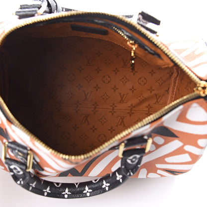 Louis Vuitton Monogram Giant Crafty Speedy Bandouliere 25 Creme Caramel 4 of 8