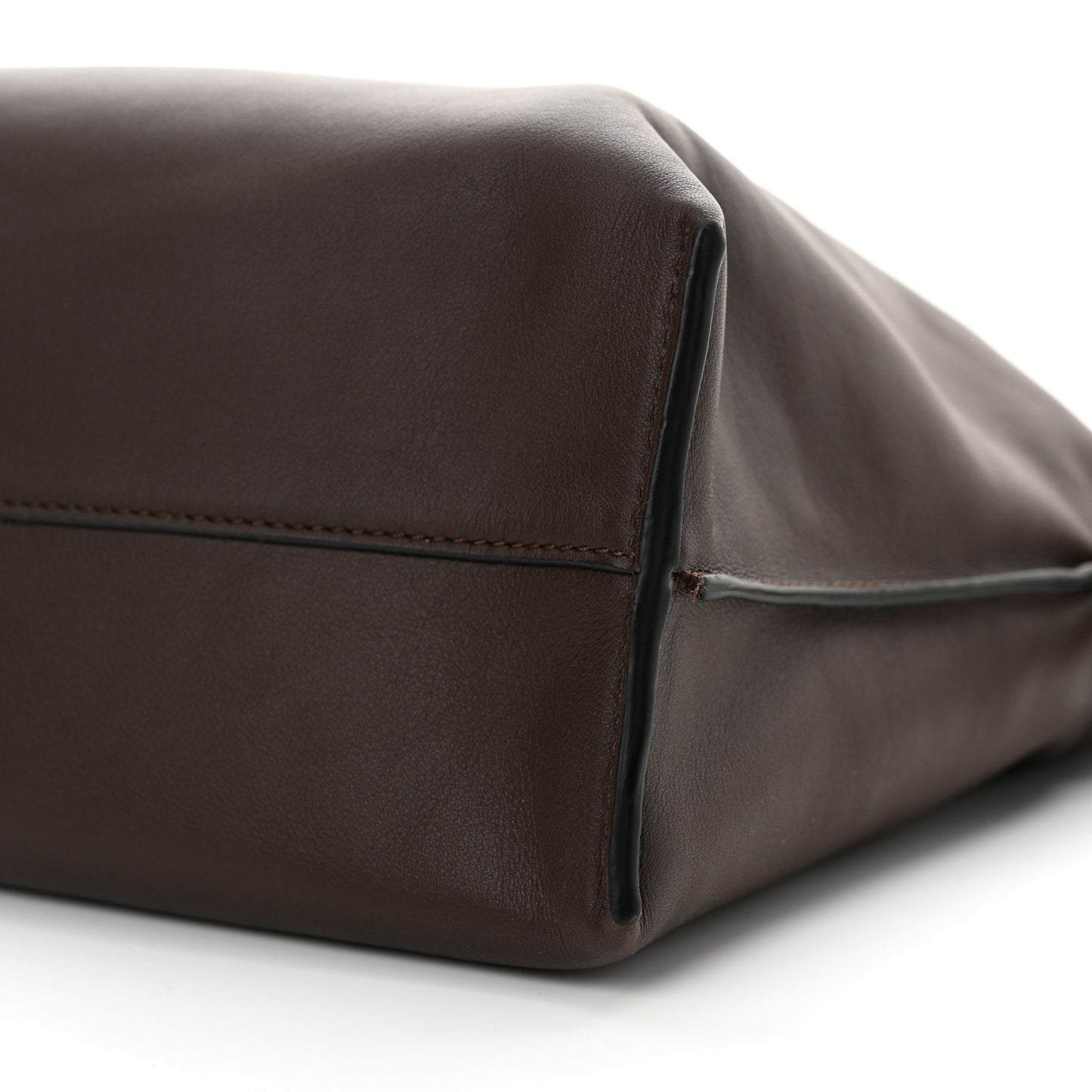 Nappa Medium Flamenco Knot Bag Chocolate