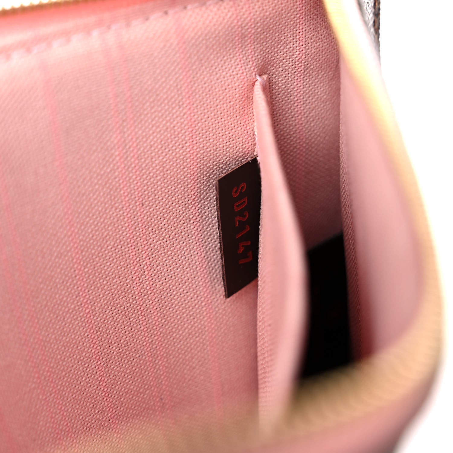 Louis Vuitton Damier Ebene Neverfull MM GM Pochette Rose Ballerine 7 of 9