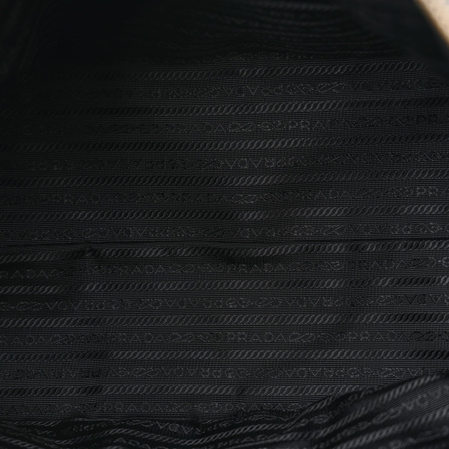 Prada Tessuto Nylon Saffiano Tote Black 5 of 13