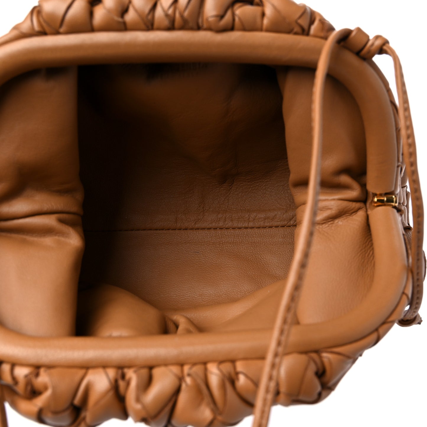 Nappa Intrecciato The Mini Pouch Carmel