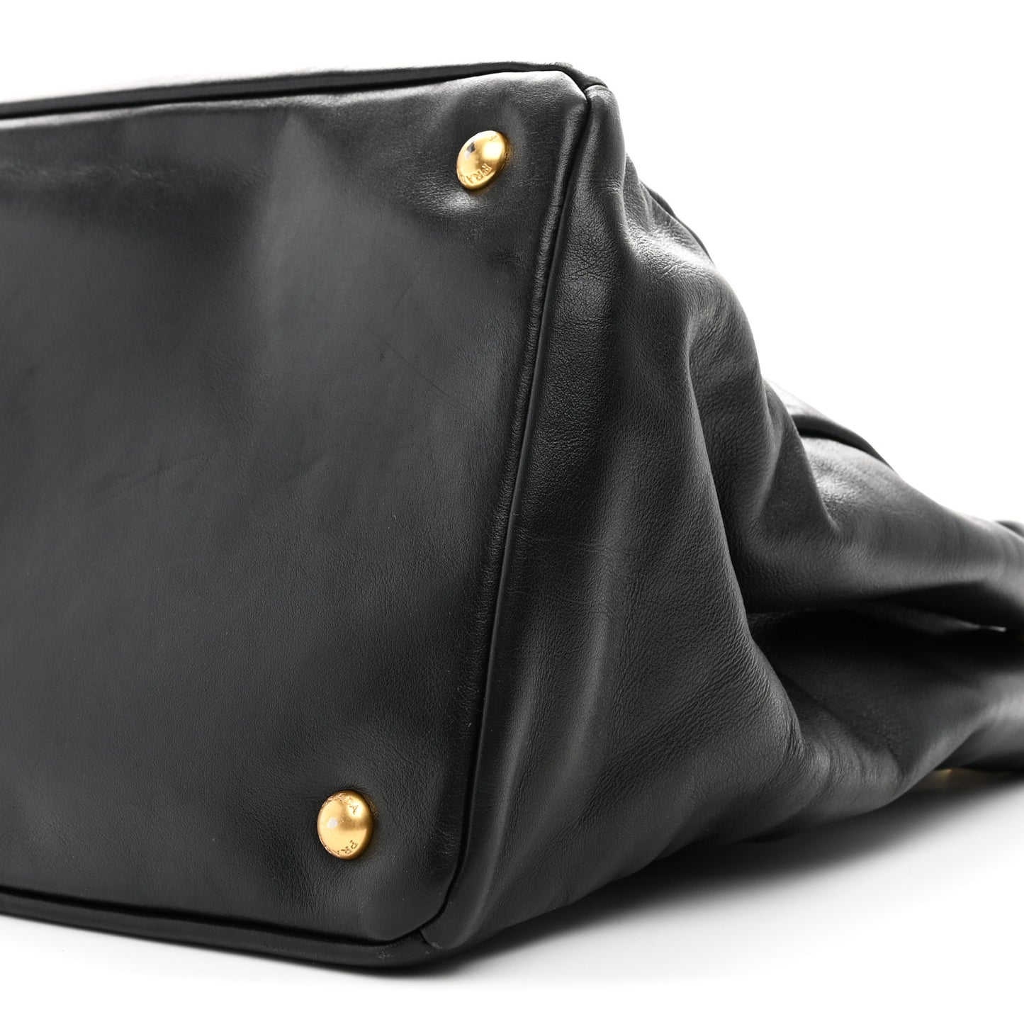 Soft Calf Shopping Tote Black