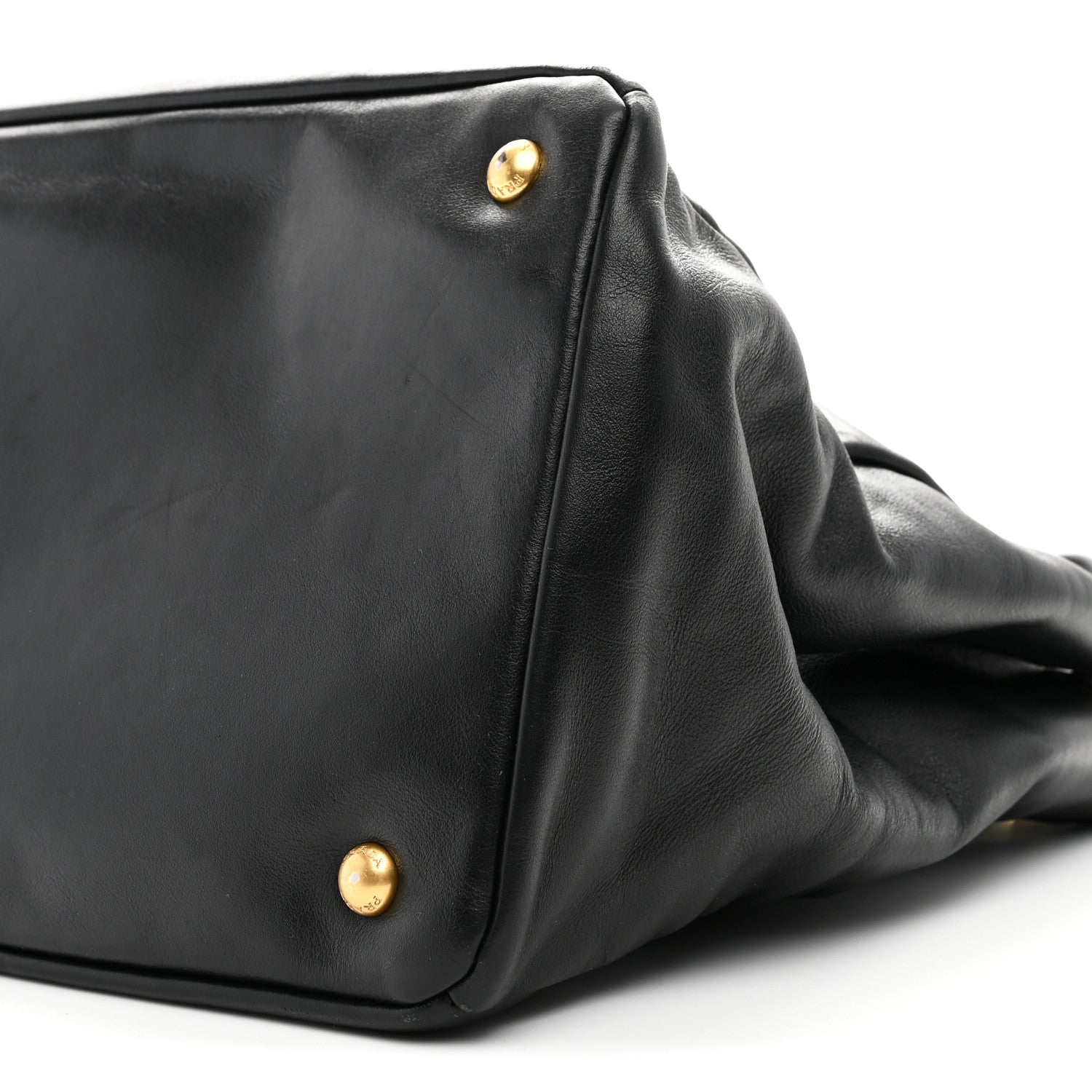 Prada Soft Calf Shopping Tote Black 10 of 10