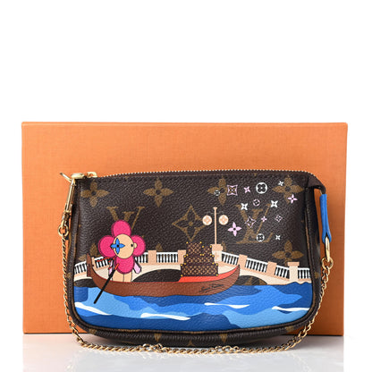 Louis Vuitton Monogram 2019 Christmas Animation Mini Venice Pochette Accessories Blue 8 of 8