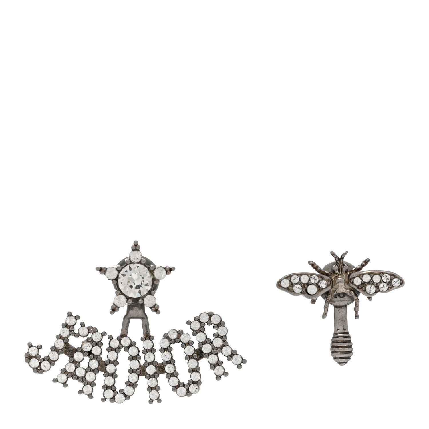 Christian Dior Palladium Crystal J'adior Earrings 1 of 6