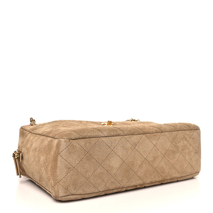 Chanel Suede Quilted Camerissimo Case Beige 4 of 11