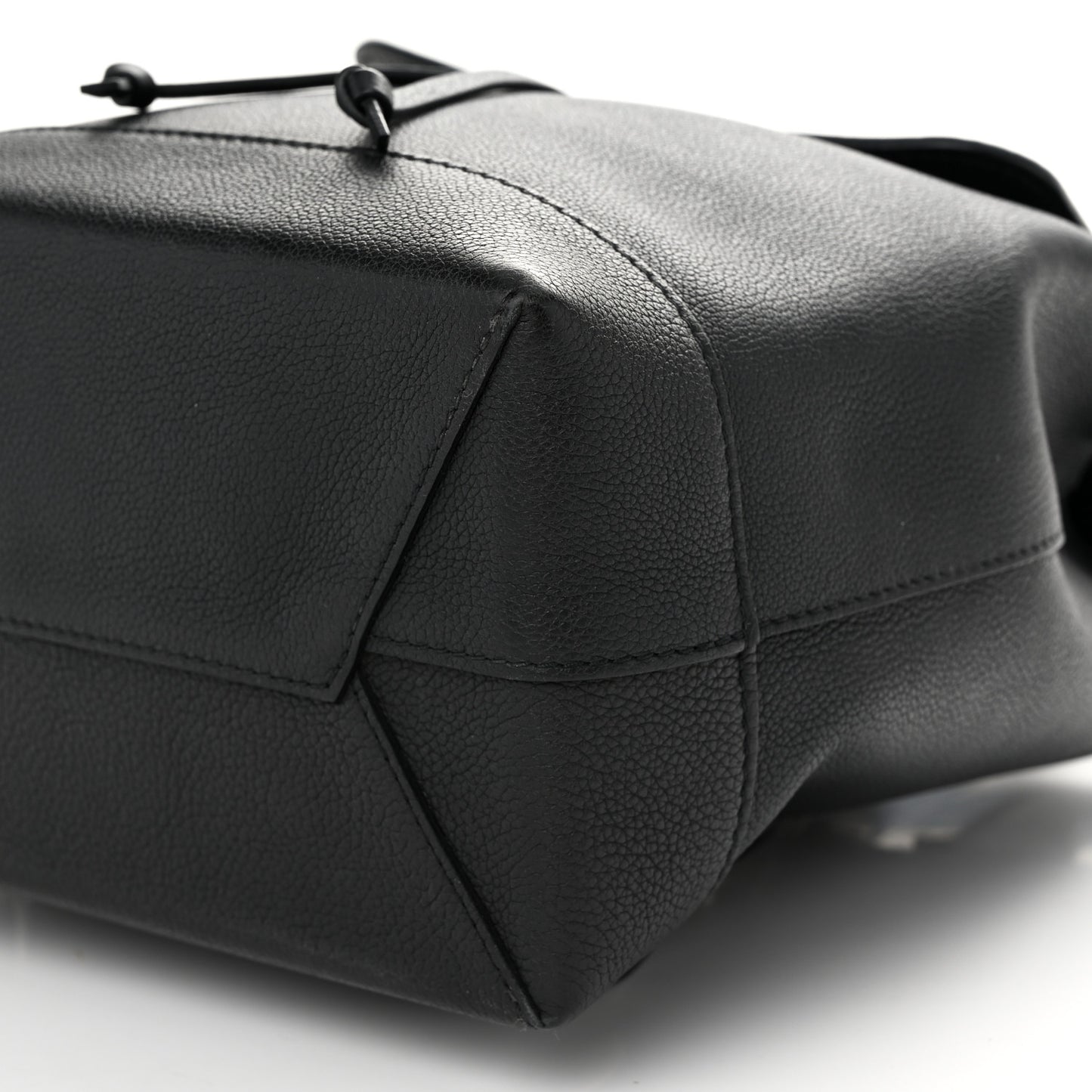 Calfskin Lockme Backpack Black