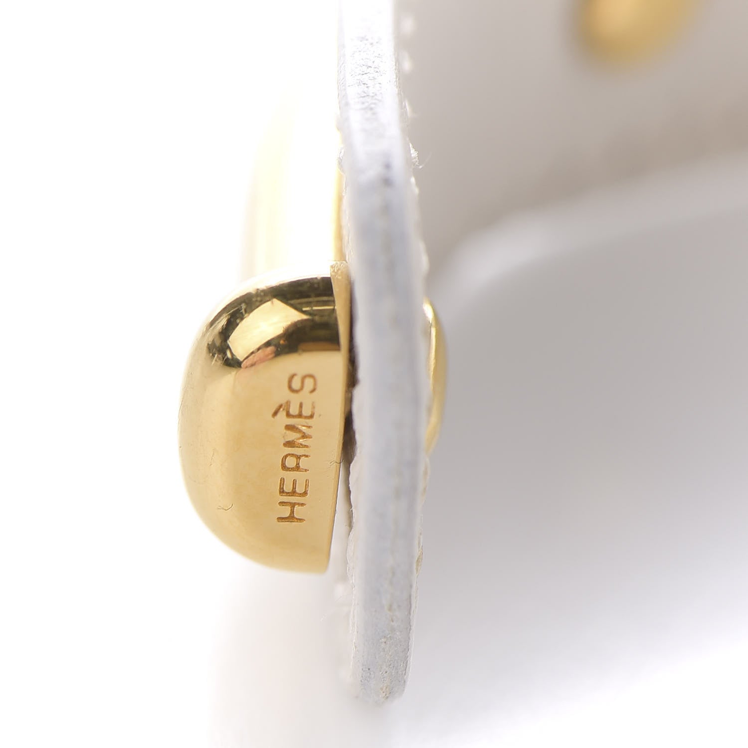Hermes Courchevel Bamboo Bracelet White 4 of 4