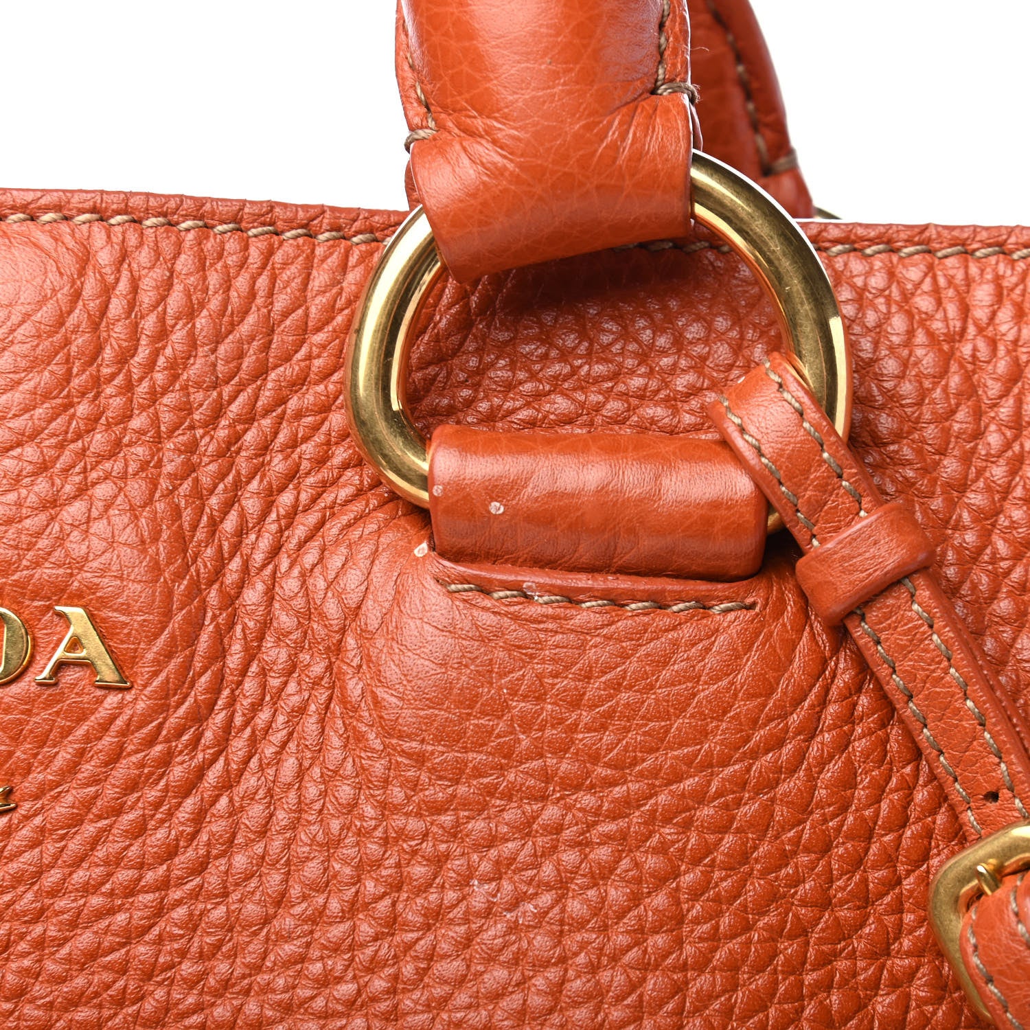 Prada Vitello Daino Shopping Tote Rame 11 of 11