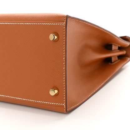 Hermes Epsom Kelly Sellier 28 Cognac 10 of 12