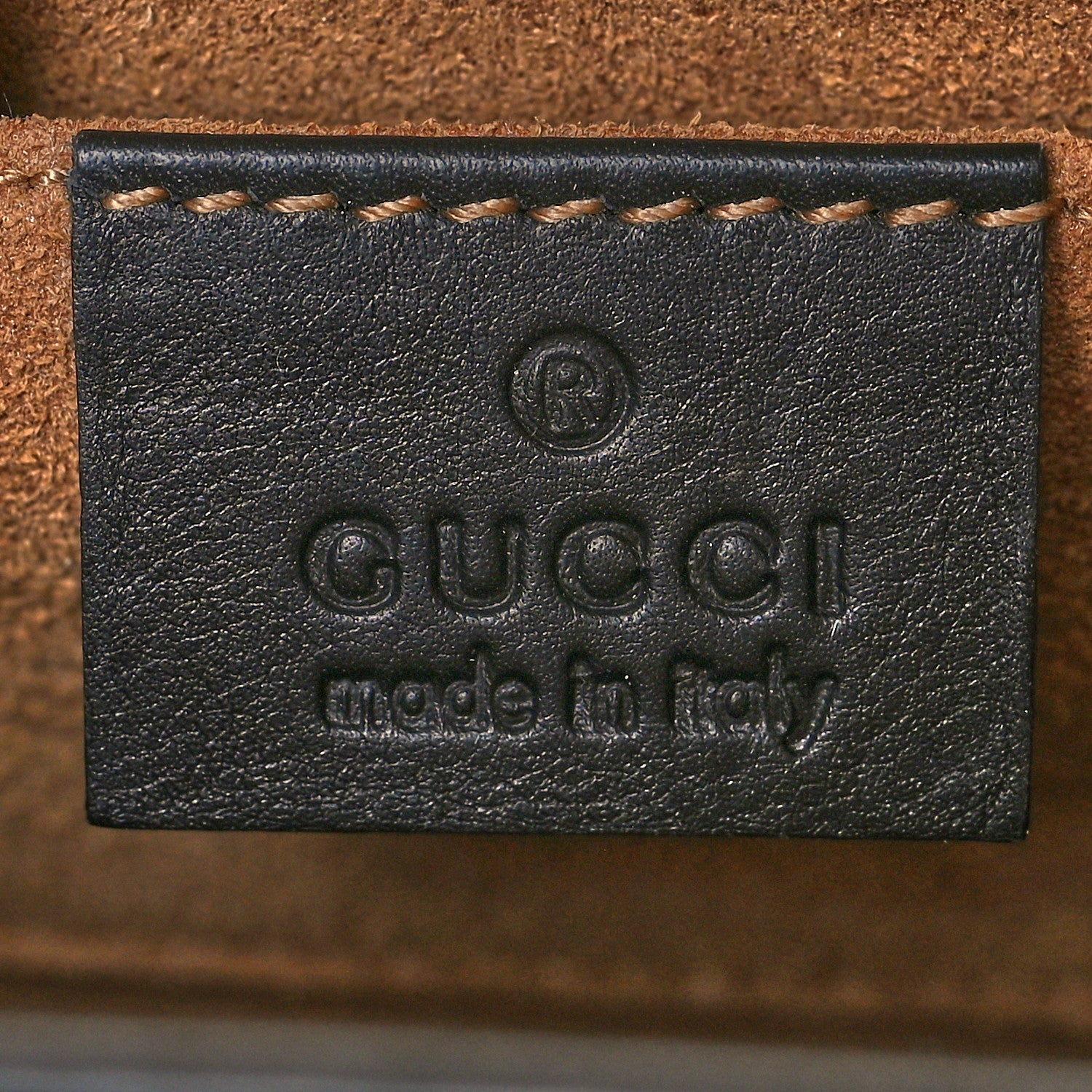 Gucci GG Supreme Monogram Calfskin Small Padlock Shoulder Bag Beige Black Cuir 5 of 17