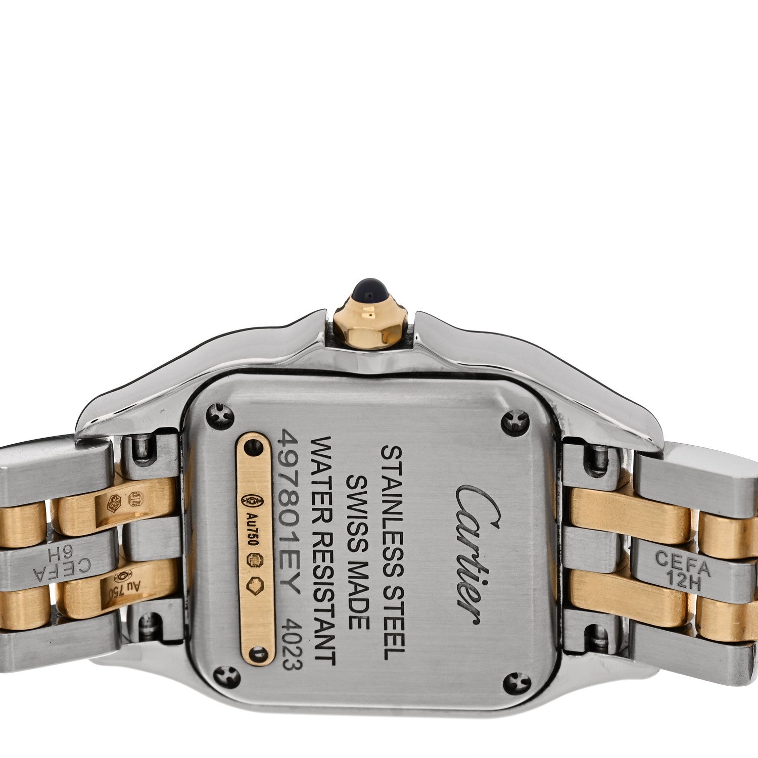 Cartier Stainless Steel 18K Yellow Gold 22mm Panthere Quartz Watch 4 of 5