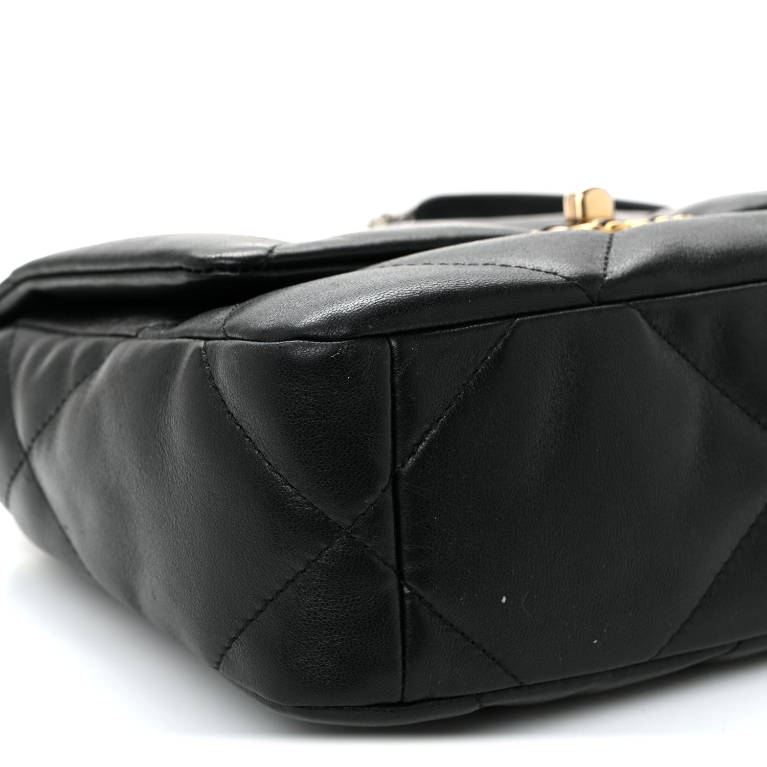 Chanel Lambskin Quilted Medium Chanel 19 Flap Black 9 of 10