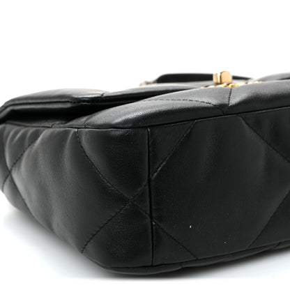 Chanel Lambskin Quilted Medium Chanel 19 Flap Black 9 of 10