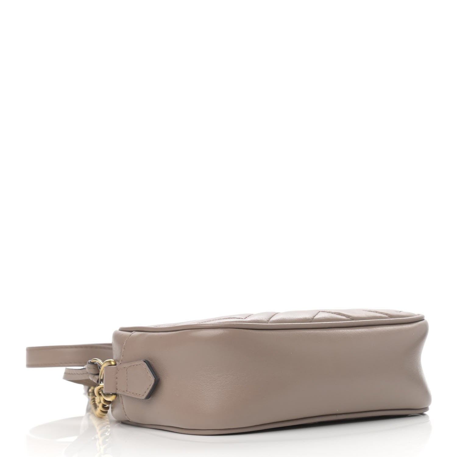 Gucci Calfskin Matelasse Mini GG Marmont Chain Shoulder Bag Porcelain Rose 4 of 14