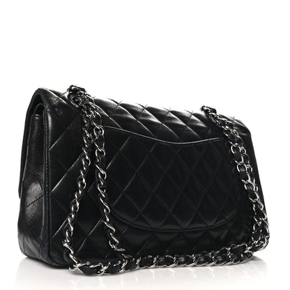 Chanel Lambskin Quilted Medium Double Flap Black 3 of 13